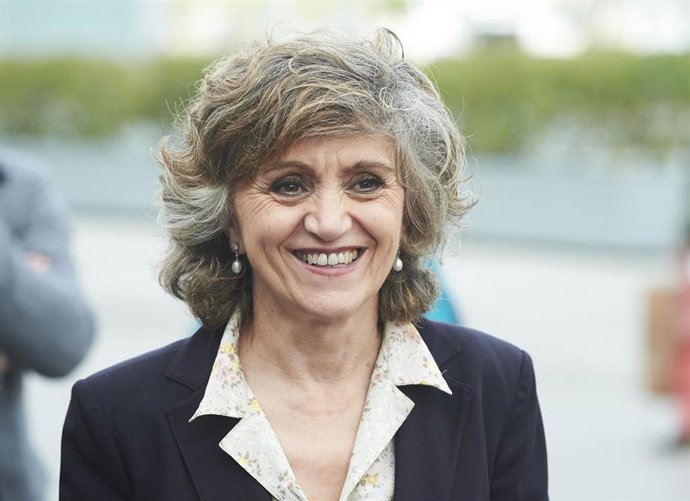 La ministra de Sanidad, Consumo y Binestar Social en funciones, María Luisa Carcedo, a su llegada al acto de  presentación de la campaña de vacunación contra la gripe,  en Santander /Cantabria (España), a 28 de octubre de 2019.