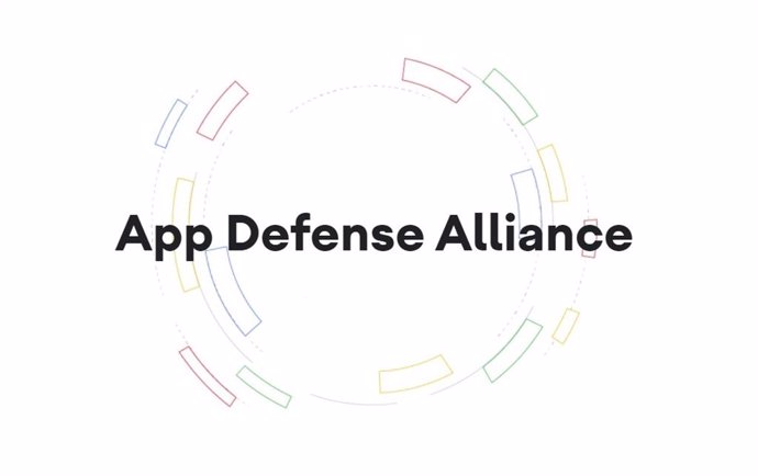 Logo de la App Defense Alliance de Google con ESET, Lookout y Zimperium