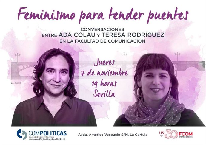 Acte amb Ada Colau i Teresa Rodríguez a  Sevilla.