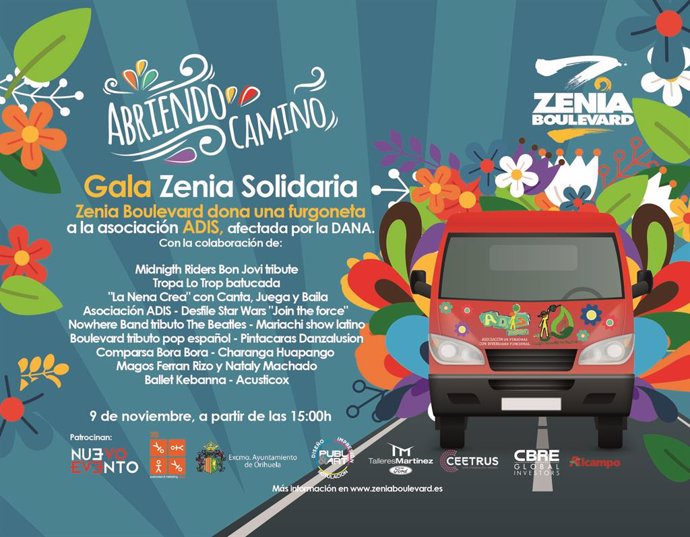 COMUNICADO: Zenia Boulevard compra una furgoneta a ADIS Vega Baja, asociación af