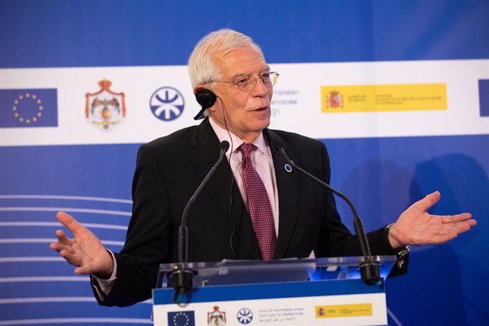 El ministre d'Afers Exteriors en funcions, Josep Borrell, en el Frum Regional de la Unió pel Mediterrani.