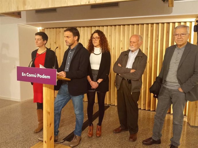 Jaume Asens (ECP) con Ska Keller, Aina Vidal, José María Mena y Josep Maria Valls.