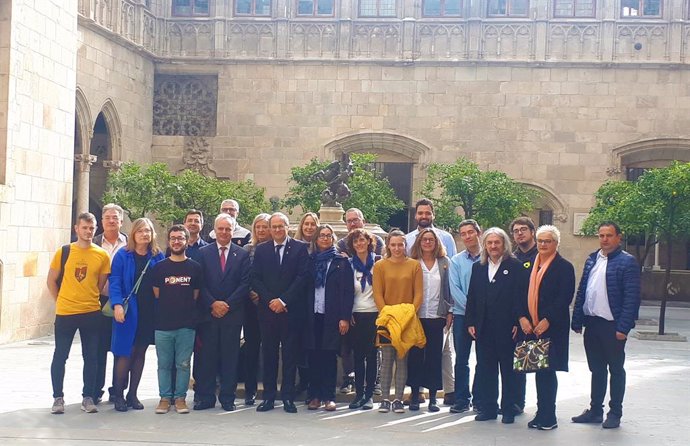 El president Quim Torra rep representants dels claustres de les universitats catalanes