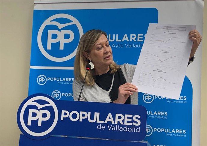 La portavoz del Grupo Municipal Popular en el Ayuntamiento de Valladolid, Pilar del Olmo.