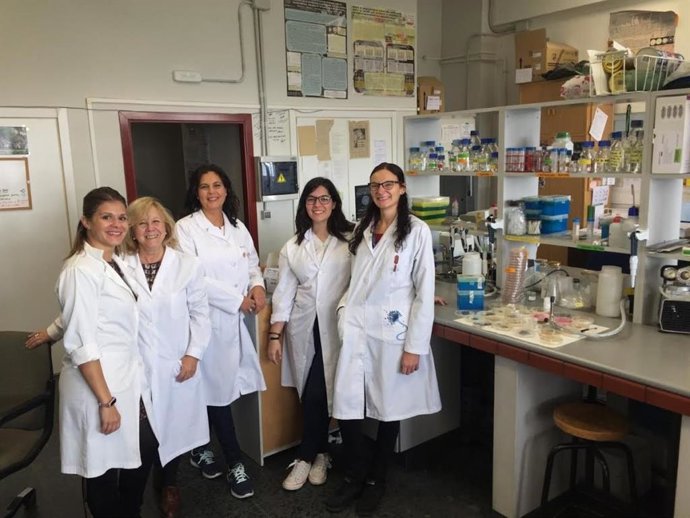 Belén Patiño, en el centro, con su equipo