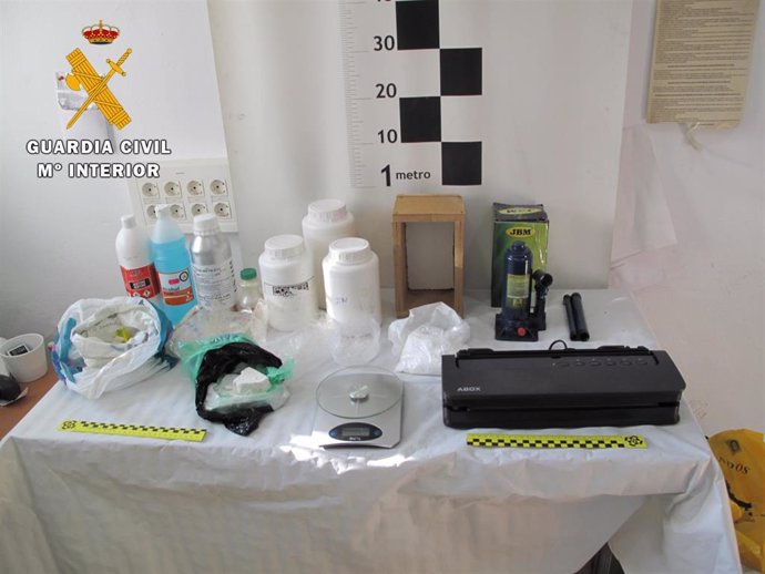 Laboratorio de cocaína situado en Ugíjar (Granada)