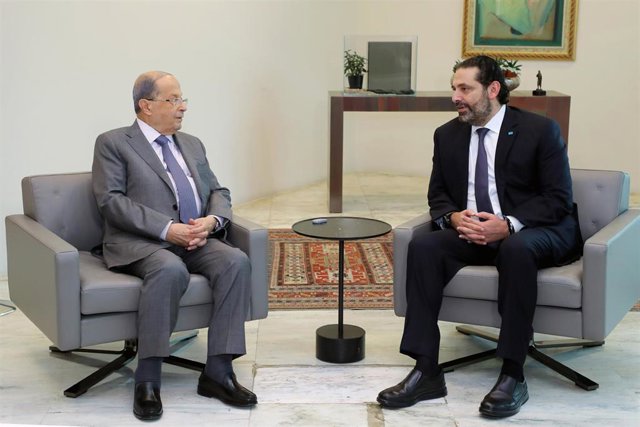 Michel Aoun y Saad Hariri