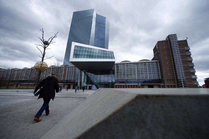 Sede del Banco Central Europeo en Frankfurt, Alemania.