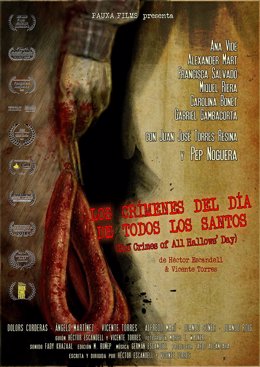 Cartel del largometraje 'Los crímenes del día de Todos los Santos', de Pauxa Films.