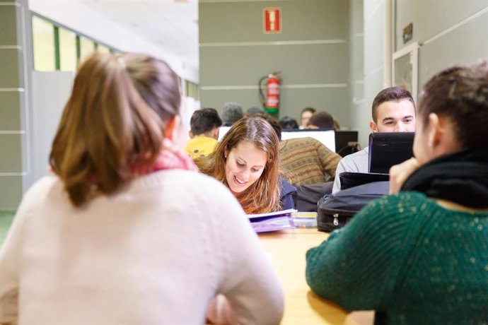 Alumnos de la Universidad de Huelva. 
