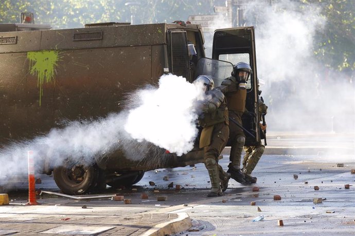 Incidentes durante las protestas en Chile