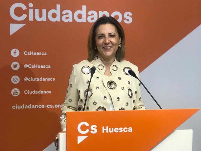 La candidata de Ciudadanos al Congreso de los Diputados por la provincia de Huesca, Lourdes Guillén.