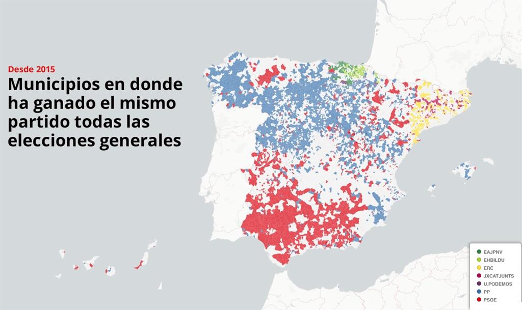 Municipios En Donde Ha Ganado El Mismo Partido Todas Las Elecciones ...