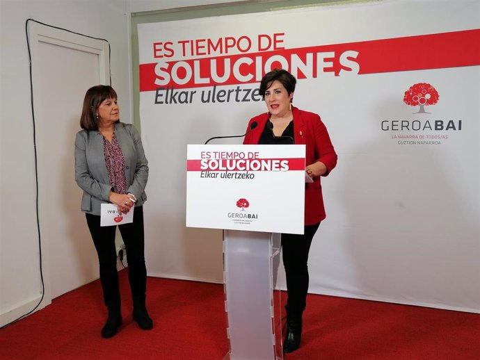 Esther Cremaes y María Solana, candidatas de Geroa Bai a las Cortes Generales