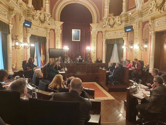 Pleno en el Ayuntamiento de Ourense.