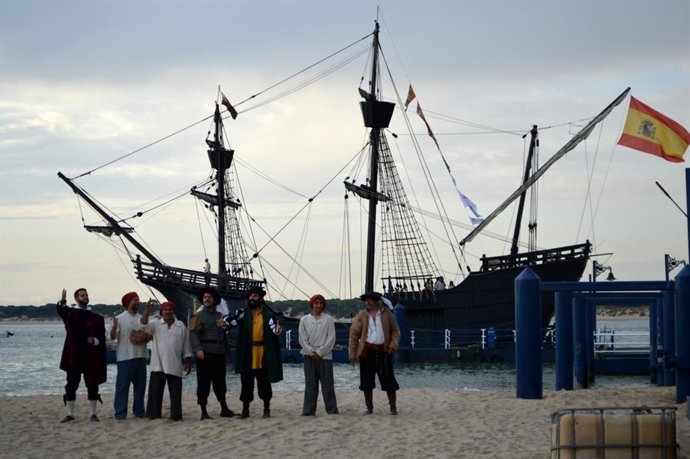 Embarque de la Nao Victoria para recrear la primera circunnavegación