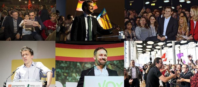 Paso de los líderes por la Comunitat Valenciana en la campaña 'exprés'