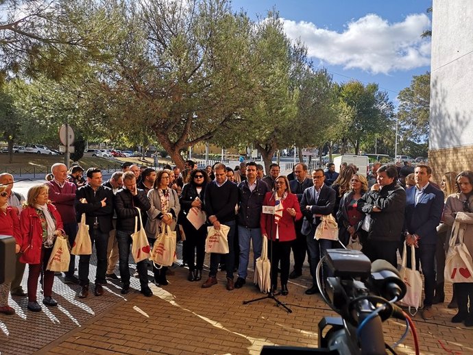 Acto del cierre de campaña del PSOE de Huelva.