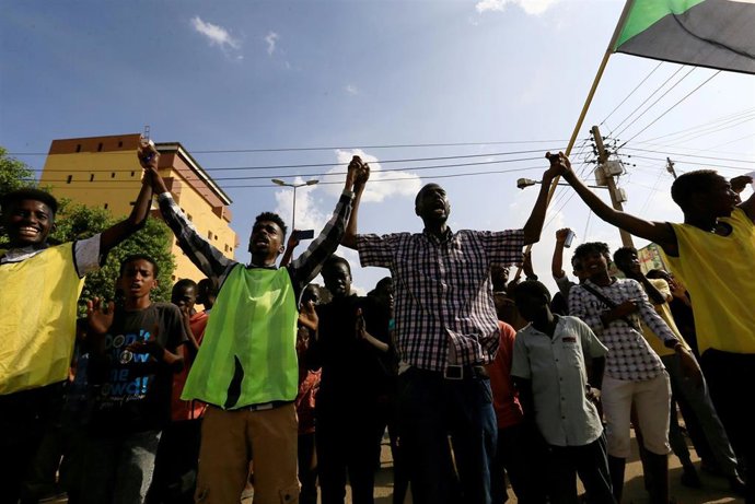Manifestación en Jartum