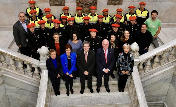 Recepción en el Ayuntamiento de Bilbao a la Policía Municipal con motivo de su 175 aniversario.