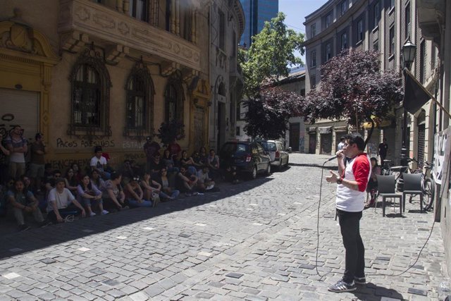 Estudiantes movilizados en Chile