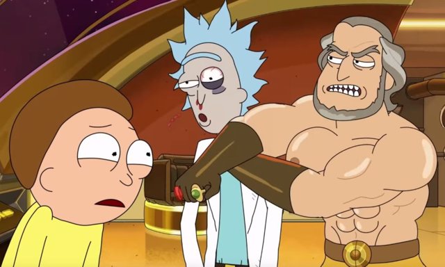 Rick y Morty en problemas durante la cabecera de su nueva temporada