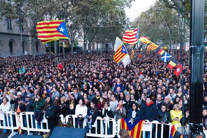 Convocatoria de Tsunami Democrtic en Barcelona