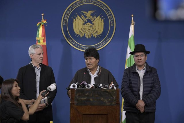 Evo Morales summons a dialogue table with the opposition to El presidente de Bolivia, Evo Morales