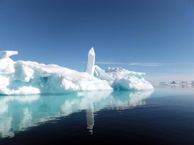 Imagen del Ártico, hielo en la isla norteña de Baffin.