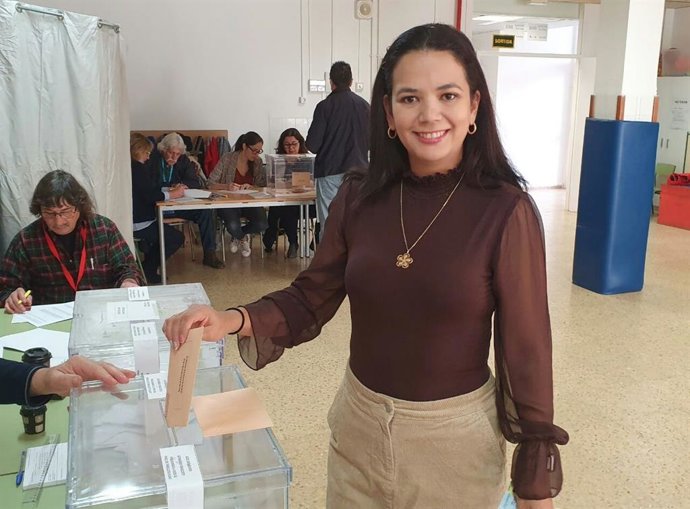La candidata de Cs al Senado por Ibiza y Formentera, Alejandra Gámez.