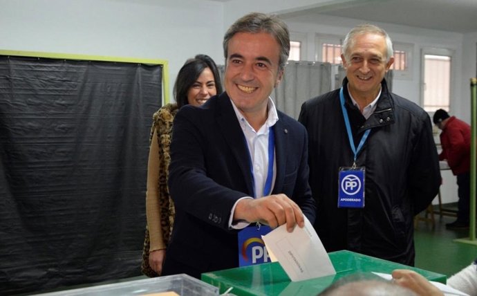 El candidato al Congreso por el PP, Diego Movellán