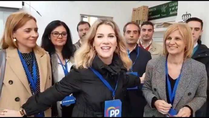 Ana Mestre tras votar en Jerez