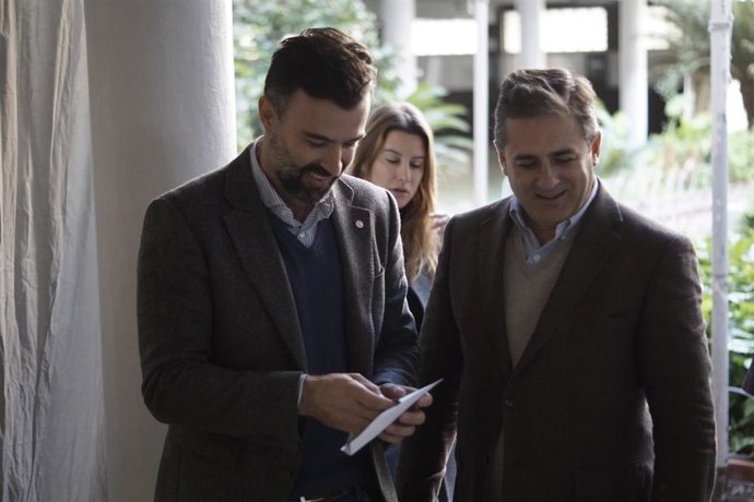 Pablo Cambronero este domingo después de votar.