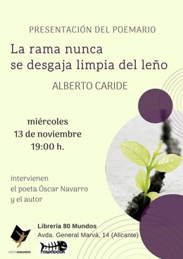 Cartel de la presentación del poemario