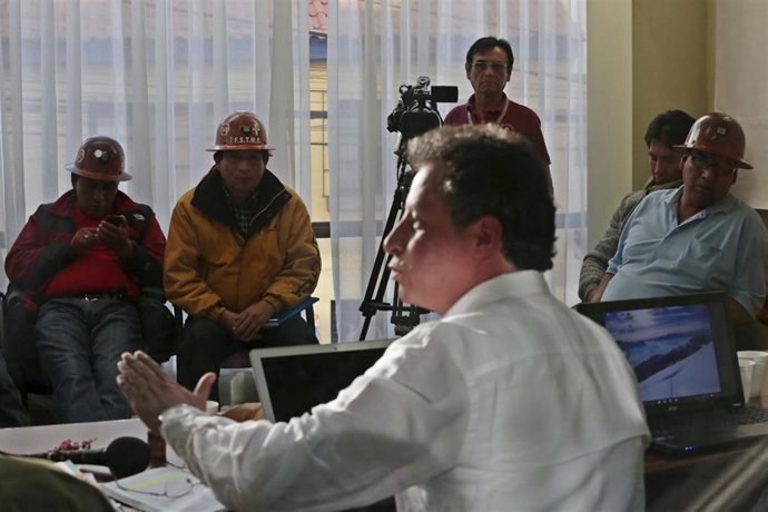 César Navarro, ministro de Minería de Bolivia