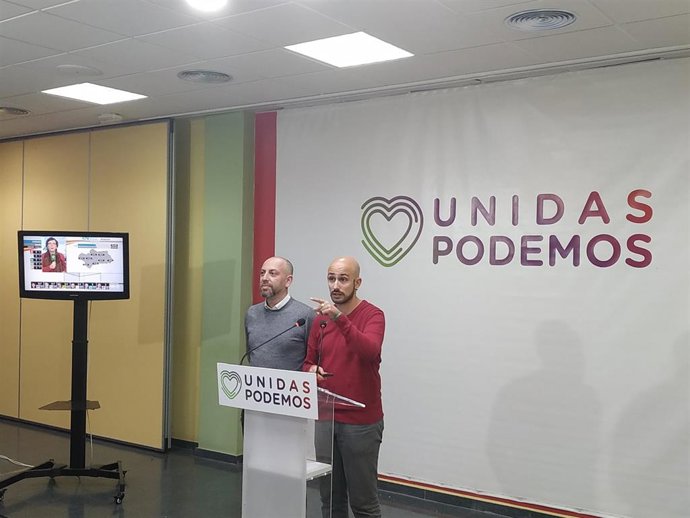 Pablo Pérez Ganfornina (Podemos) valora la participación este 10N en Andalucía junto a Ernesto Alba (IU)