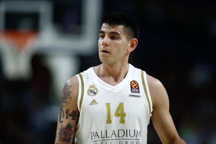 Gabriel Deck, en un partido del Real Madrid.