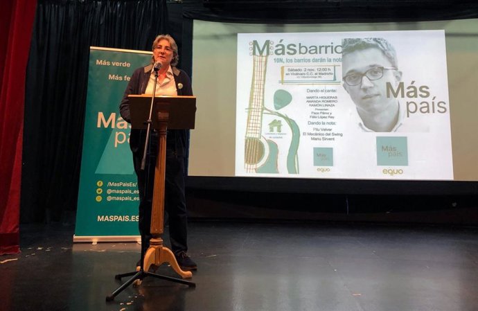 Marta Higueras, candidata de Más País