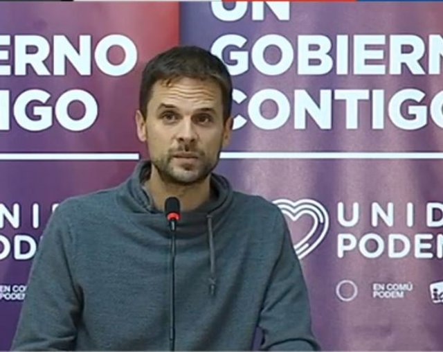 Candidato de Unidas Podemos, alvaro Jaén