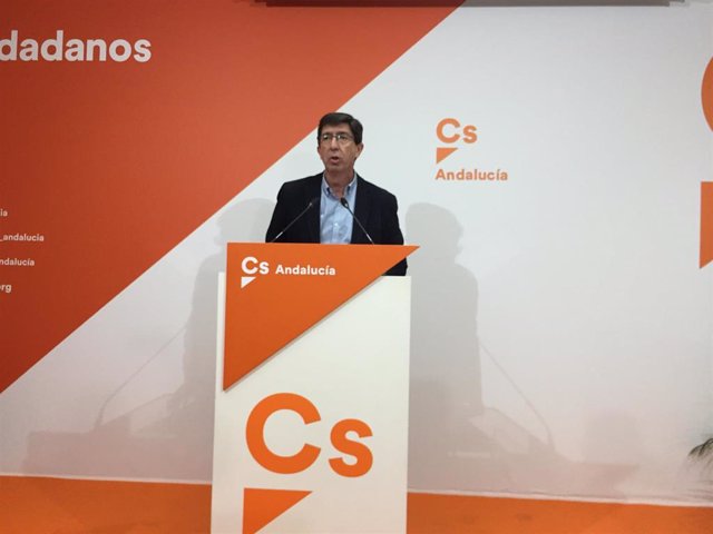 El líder de Cs en Andalucía, Juan Marín.