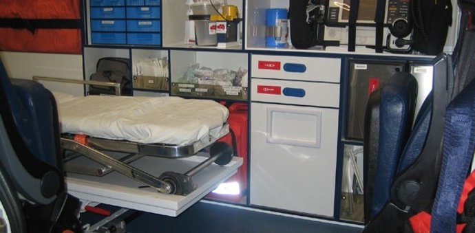 Interior de una ambulancia