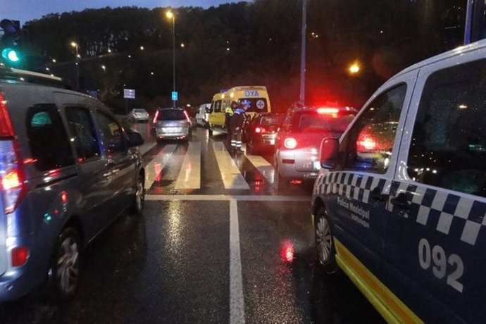 Parulla de Policía Municipal en Pamplona.