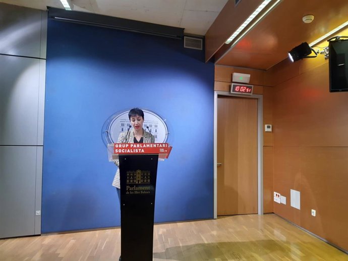 La portaveu del PSIB en el Parlament balear, Silvia Cano.