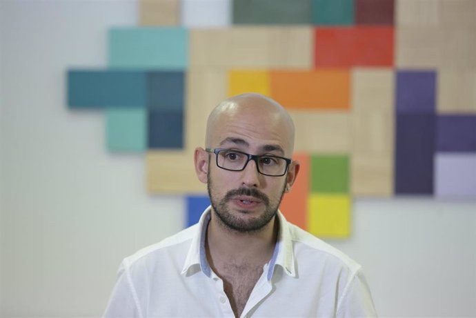 El responsable de la Secretaría Política y de Comunicación de Podemos Andalucía, Pablo Pérez Ganfornina 