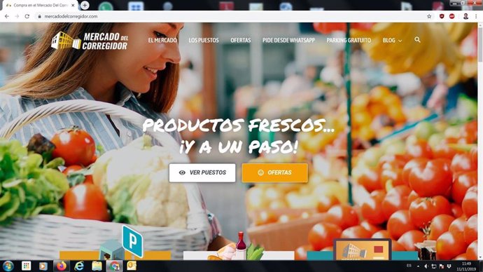 El Mercado de Abastos del Corregidor pone en marcha una plataforma web