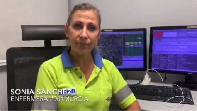 Sonia Sánchez, enfermera #061 Murcia