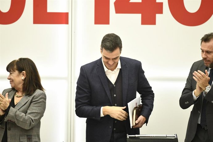 Reunión de la Comisión Ejecutiva Federal del PSOE tras la elecciones generales d