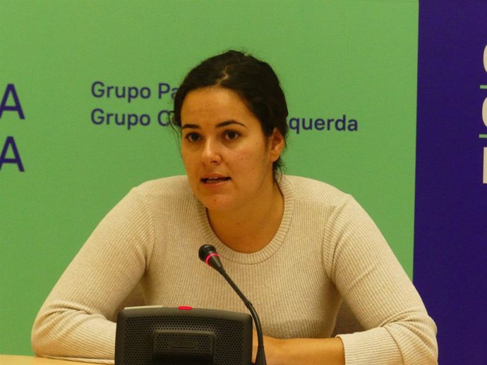 La portavoz de En Común da Esquerda, Luca Chao, valora los resultados de las elecciones del 10 de noviembre