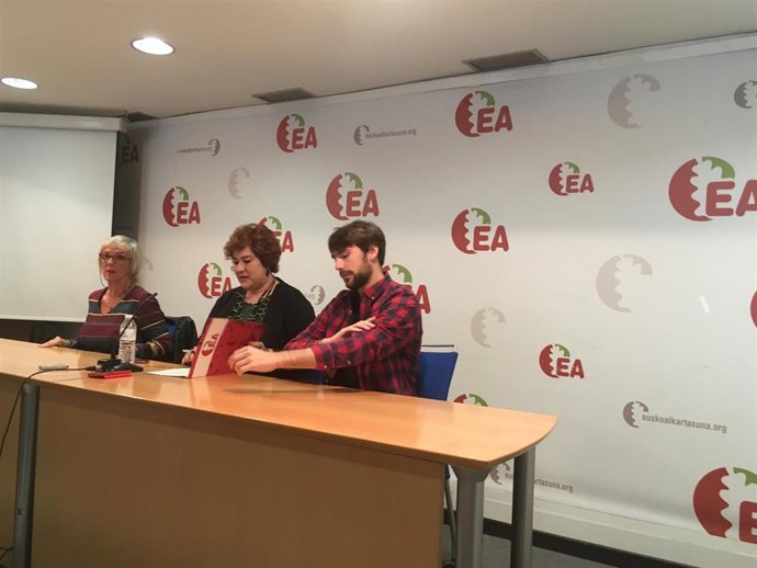 La secretaria general de Eusko Alkartasuna, Eva Blanco