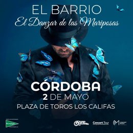 Cartel del concierto de El Barrio en Córdoba